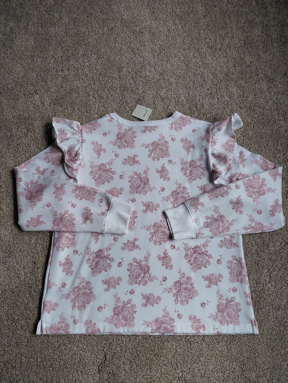 George Floral Print Ruffle Sleeve Top - Picture 3 of 5